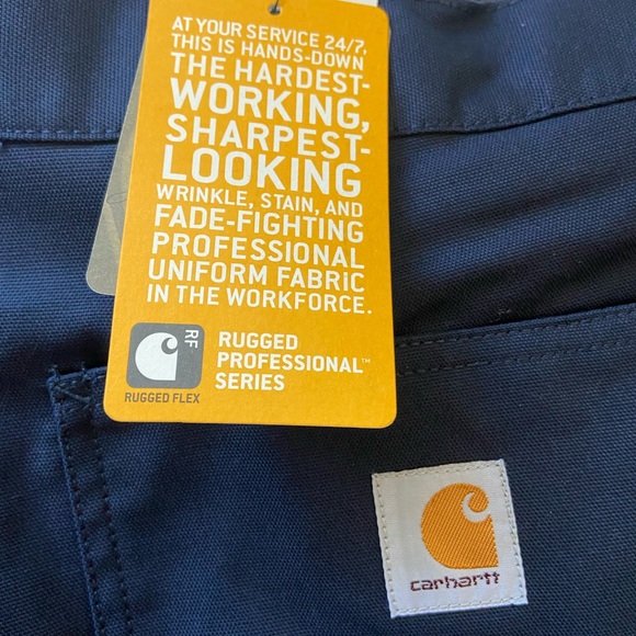 Carhartt rugged flex relaxed fit cargo work pants navy NWT - Picture 9 of 12